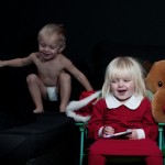 Children Christmas Photo shoot. Julfoto av barnen.